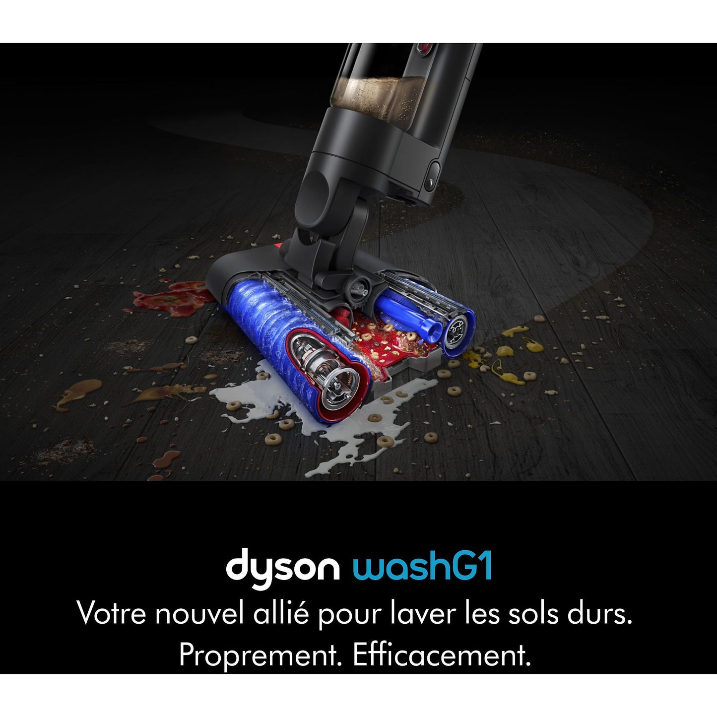 Dyson Aspirateur balai WashG1 Noir et Bleu