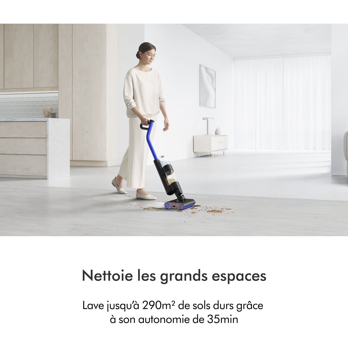 Dyson Aspirateur balai WashG1 Noir et Bleu
