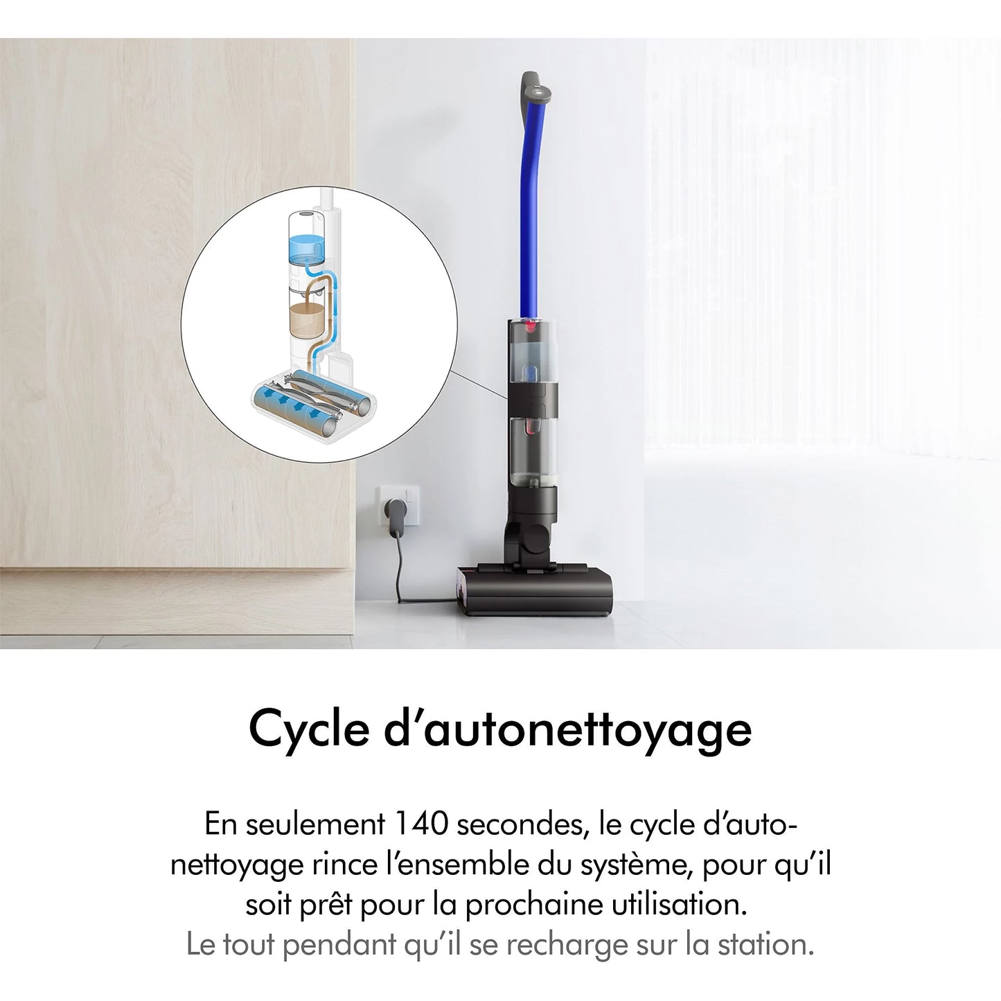 Dyson Aspirateur balai WashG1 Noir et Bleu